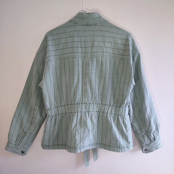 GAP Quilted Utility Jacket Casual Pockets Sage Green Cabincore Rustic Size Small - Picture 9 of 13